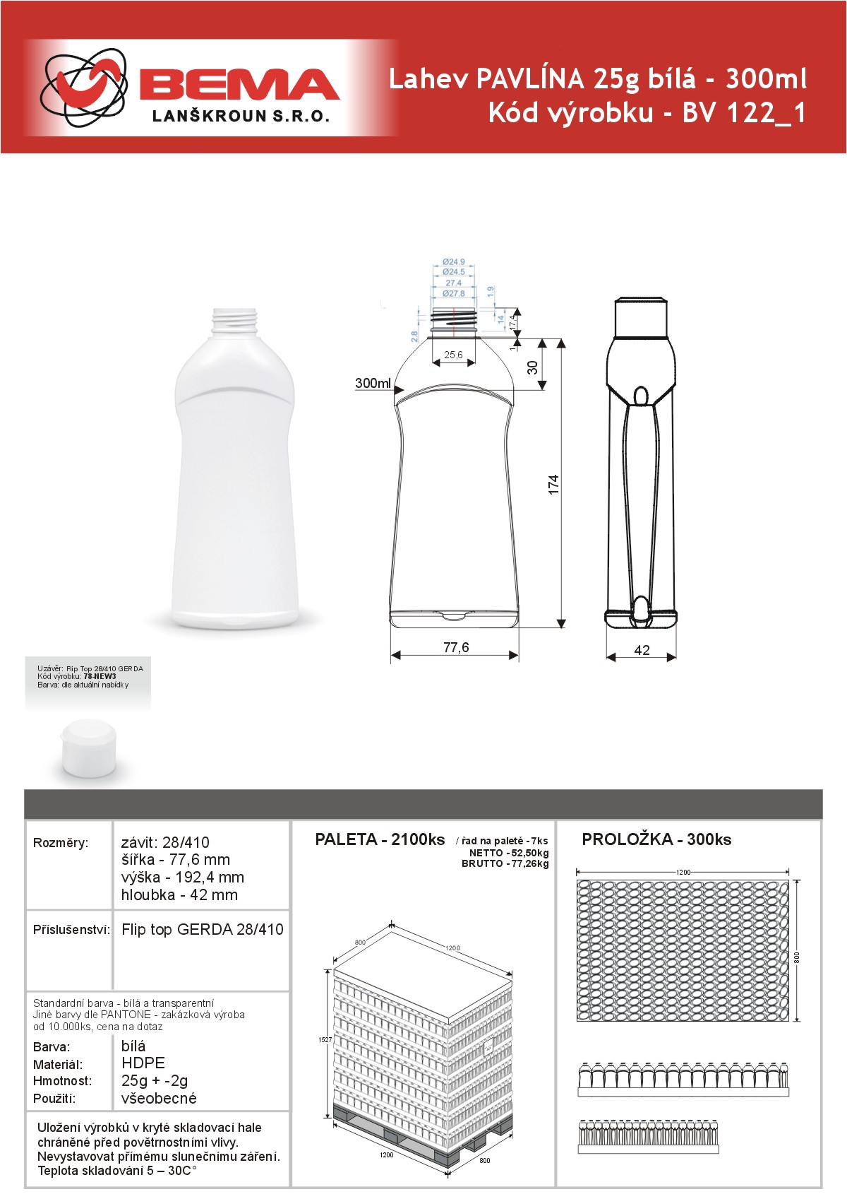 Pavlina 300ml 26-5-2021